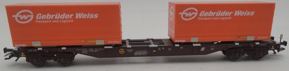 Marklin 47073 OBB Flatcar with Two Tank Containers LN/Box