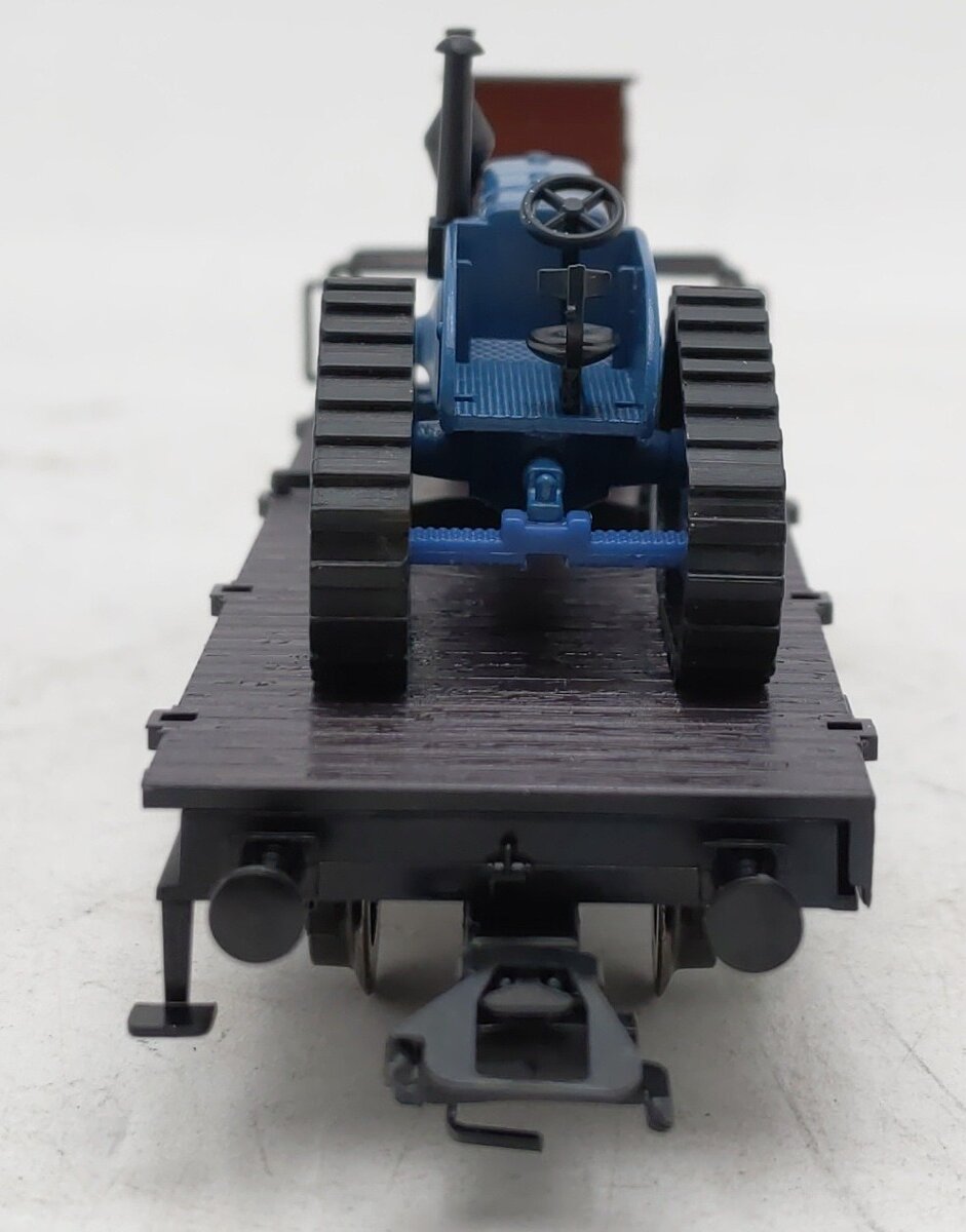 Marklin 46064 HO Scale Flatcar w/Tractor EX/Box