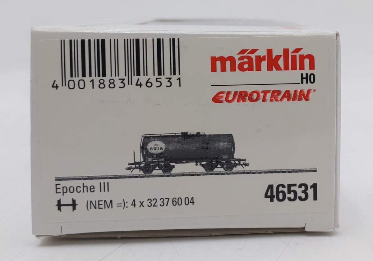 Marklin 46531 HO Scale DB Avia Tank Car #527738 EX/Box