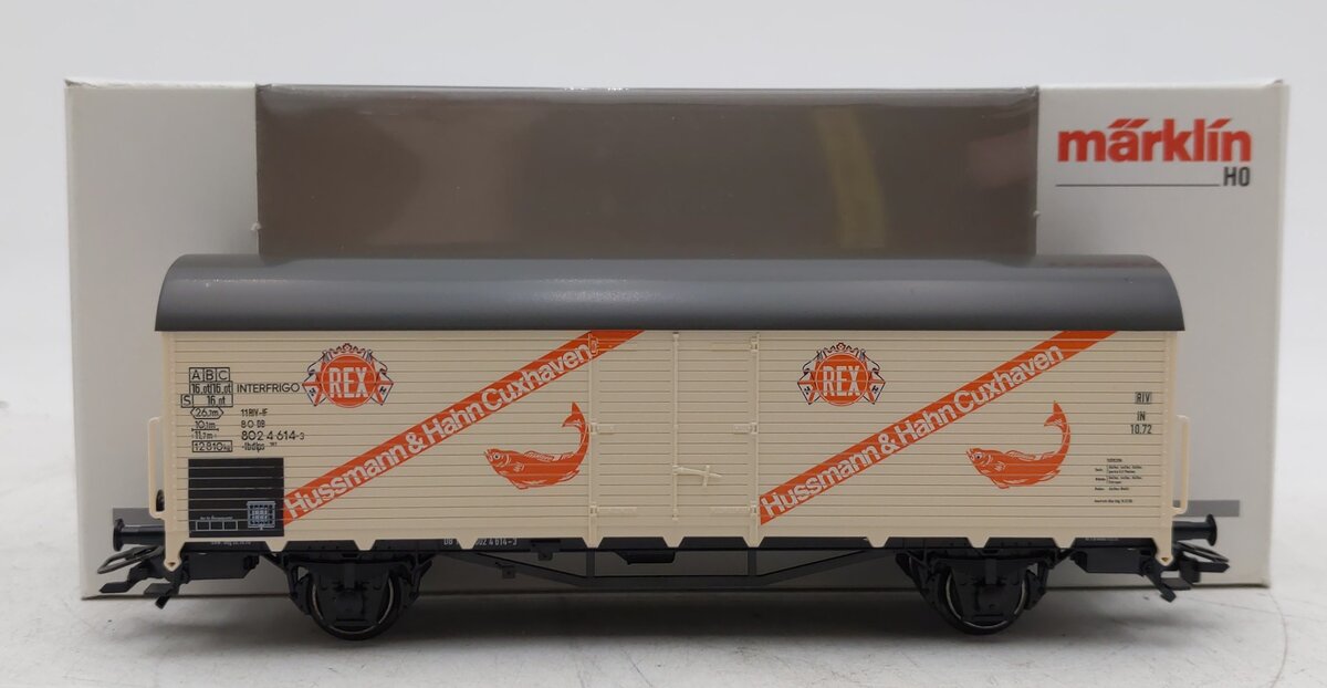 Marklin 46204 HO Scale REX Hussmann & Hahn Cuxhaven Refrigerator Car EX/Box