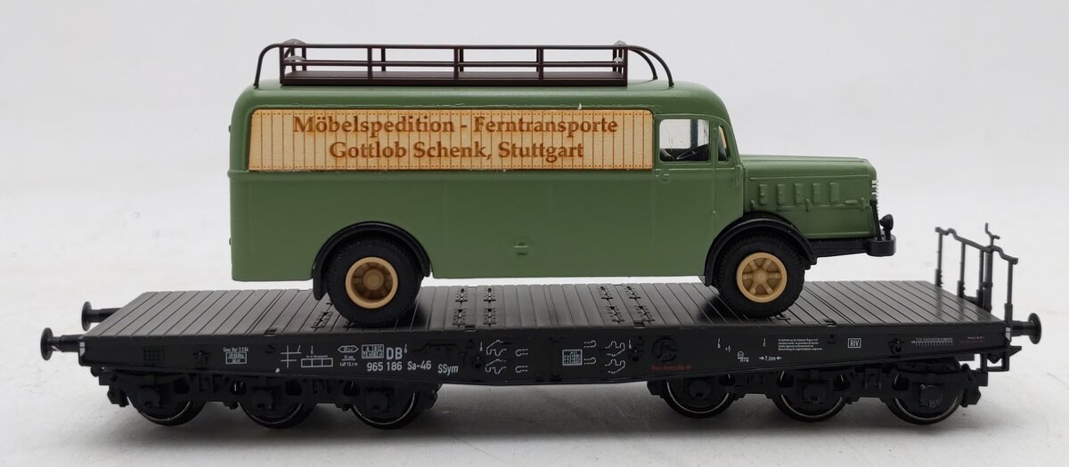 Marklin 48679 HO Scale DB Heavy Duty Flatcar w/Truck EX/Box