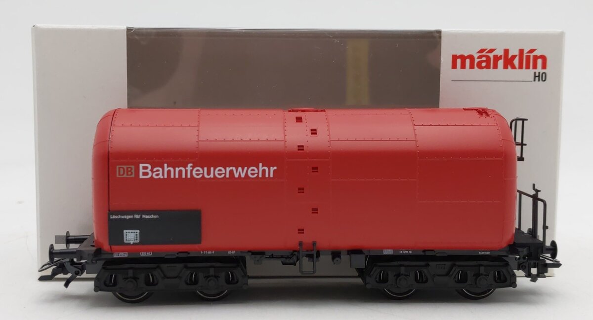 Marklin 47911 HO Scale Bahnfeuerwehr Fire Tank Car EX/Box