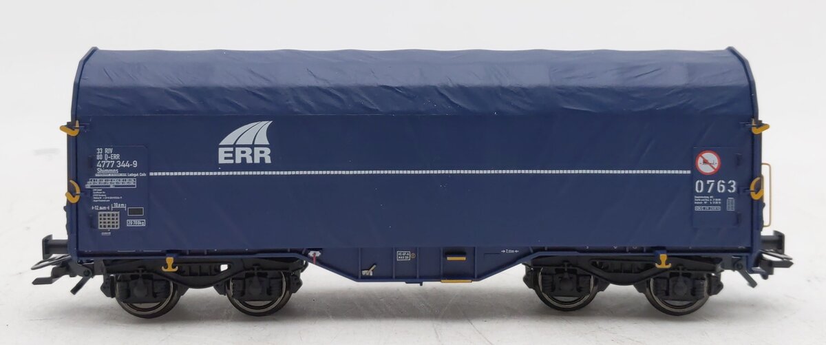 Marklin 47215 HO Scale ERR Type 1 Shimmns Sliding Tarp Car #0763 EX/Box
