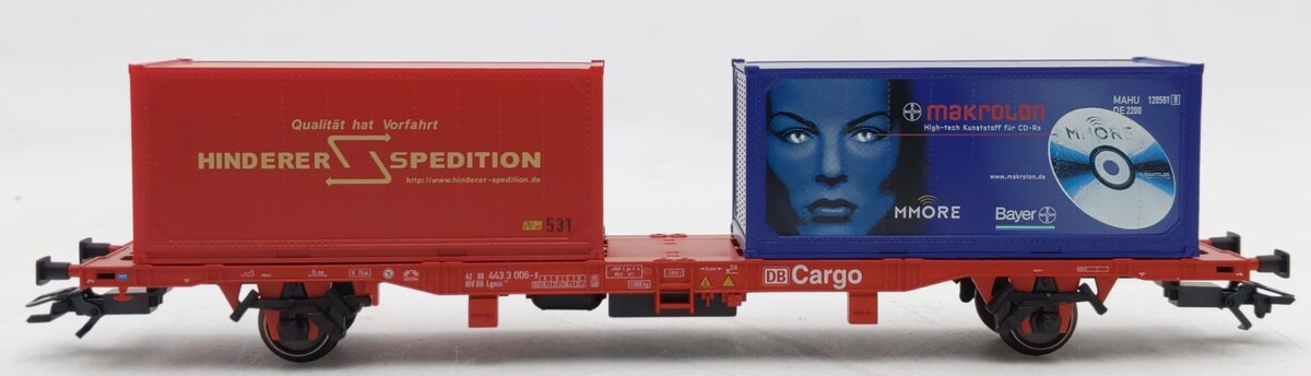 Marklin 47703 HO Scale DB Cargo Container Car EX/Box