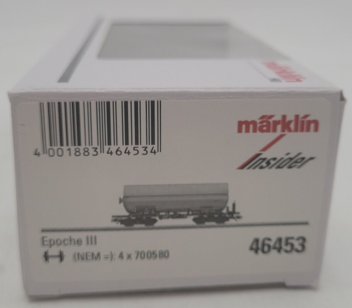 Marklin 46453 HO Scale DB Compressed Gas Tank Car - Marklin Insider LN/Box