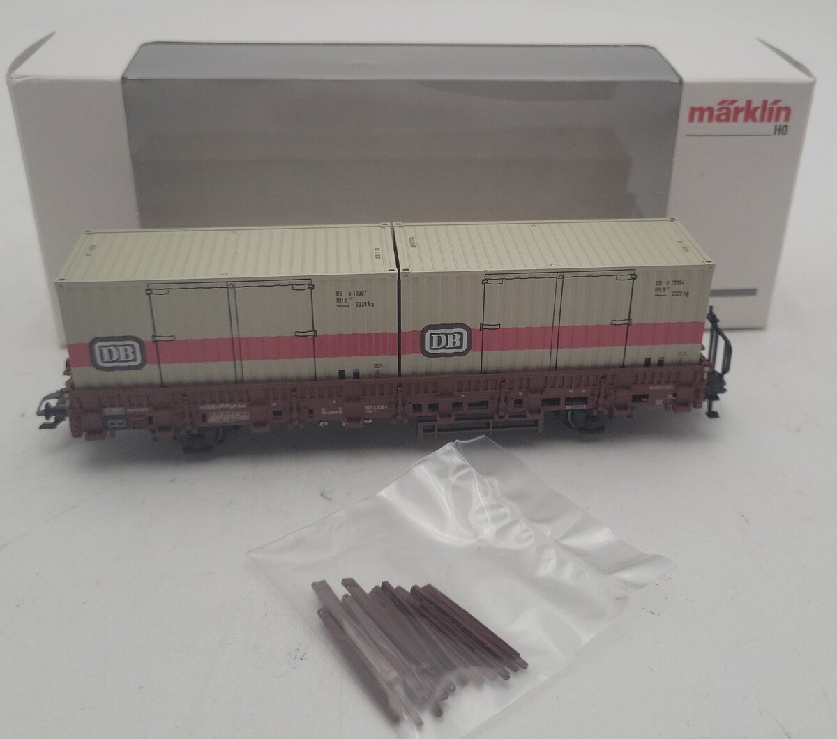 Marklin 48697 HO Scale KBS 443 Stake Car LN/Box
