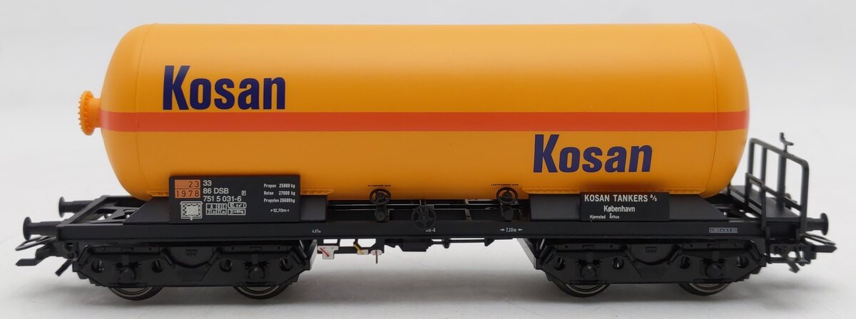 Marklin 46455 HO Scale DSB Kosen Pressure Gas Tank Car EX/Box