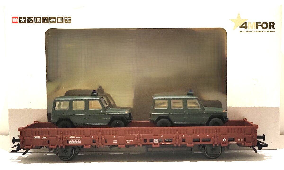 Marklin 46966 4MFOR Kls Flatcar with MB 280 G LN/Box