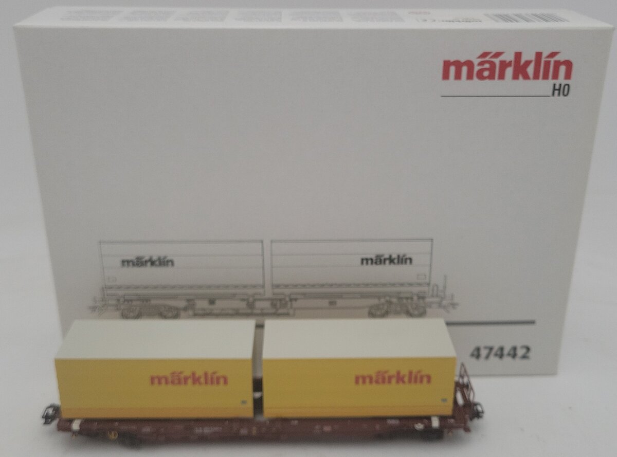 Marklin 47442 HO DB Deep Well Flatcar Set LN/Box