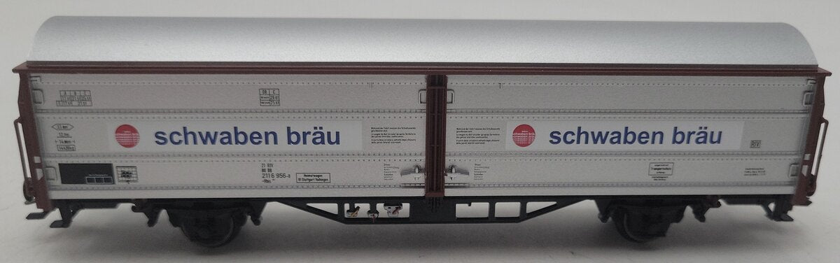 Marklin 46819 HO Sliding Wall Boxcar with a Kaelble and a Culemeyer Trailer LN/Box