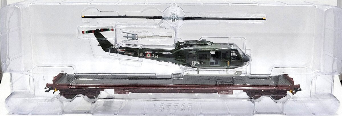 Marklin 47020 HO Scale Ferrovie Dello Stato Flatcar w/ Helicopter NIB