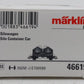 Marklin 46619 HO Quarz-Werke 3-Rail Covered Hopper/Silo No Brakeman's Platform EX/Box
