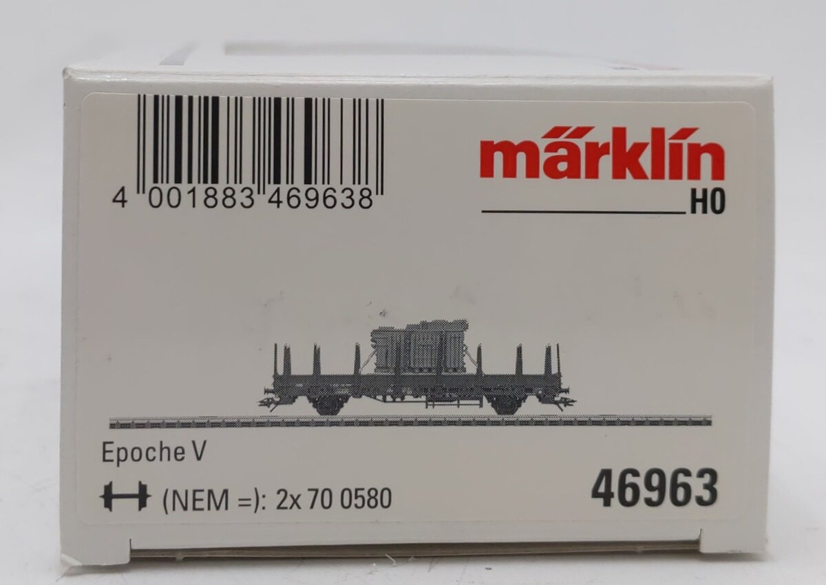 Marklin 46963 HO Scale Low Sided Gondola w/Generator EX/Box