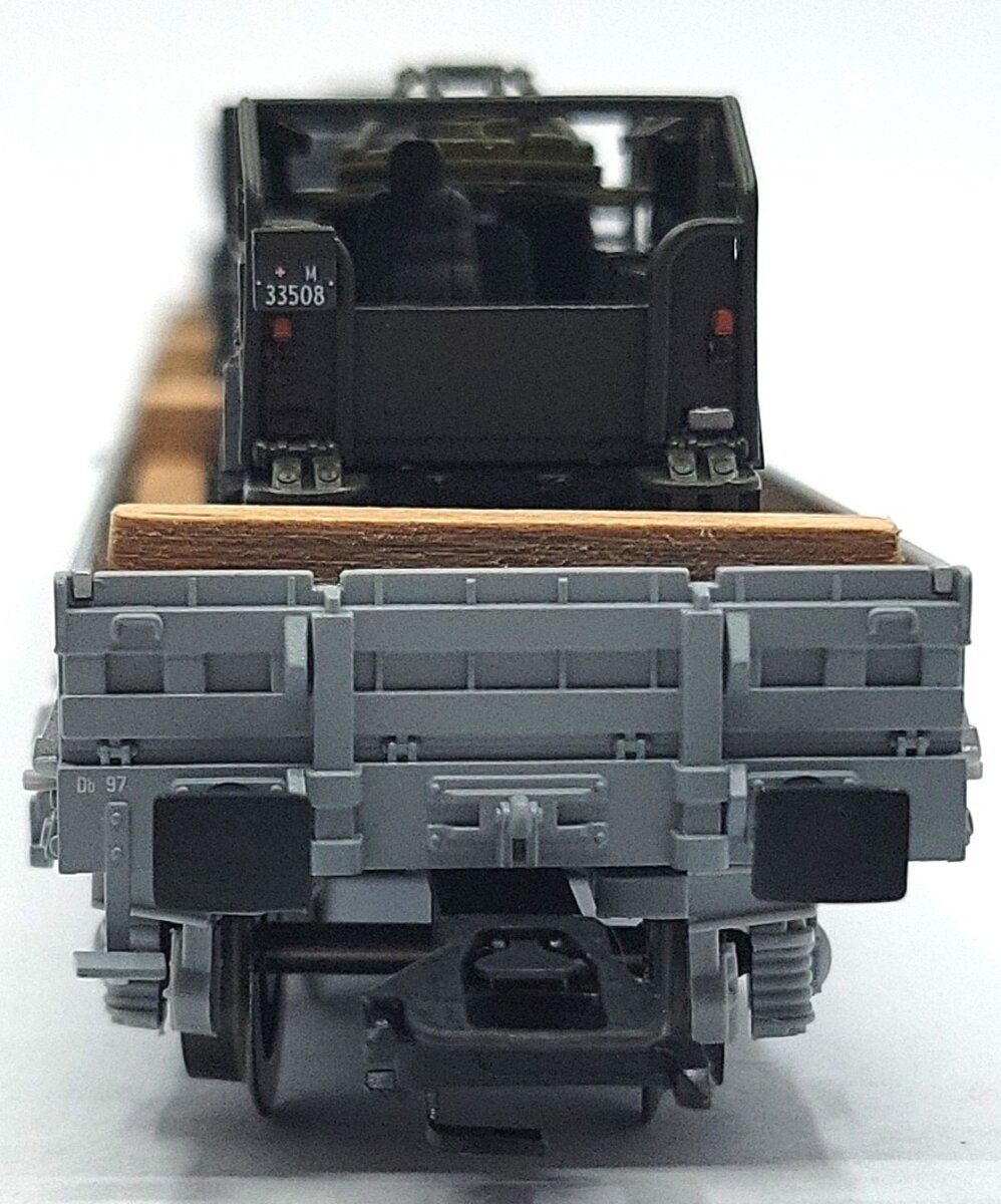 Marklin 47022 Ho Scale SBB Low Side Car w/ 3 "Serval" LN/Box