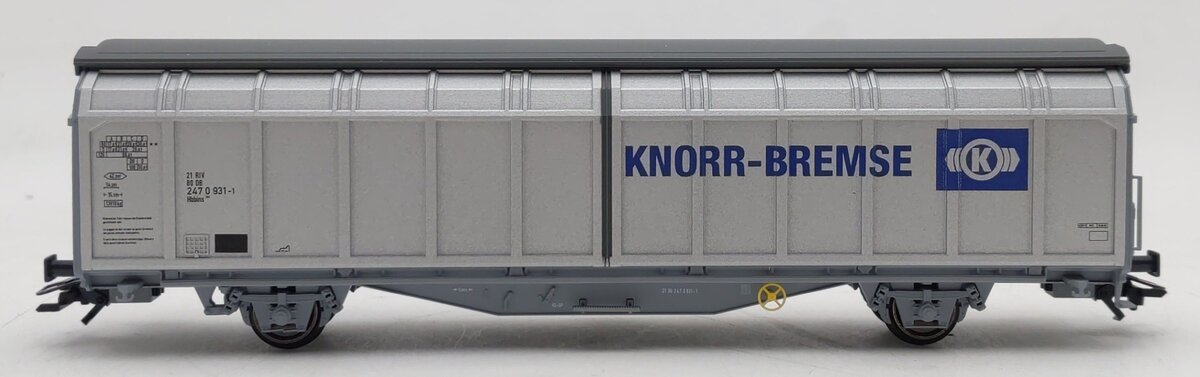Marklin 94470 HO Scale Knorr-Bremse Sliding Wall Boxcar EX/Box