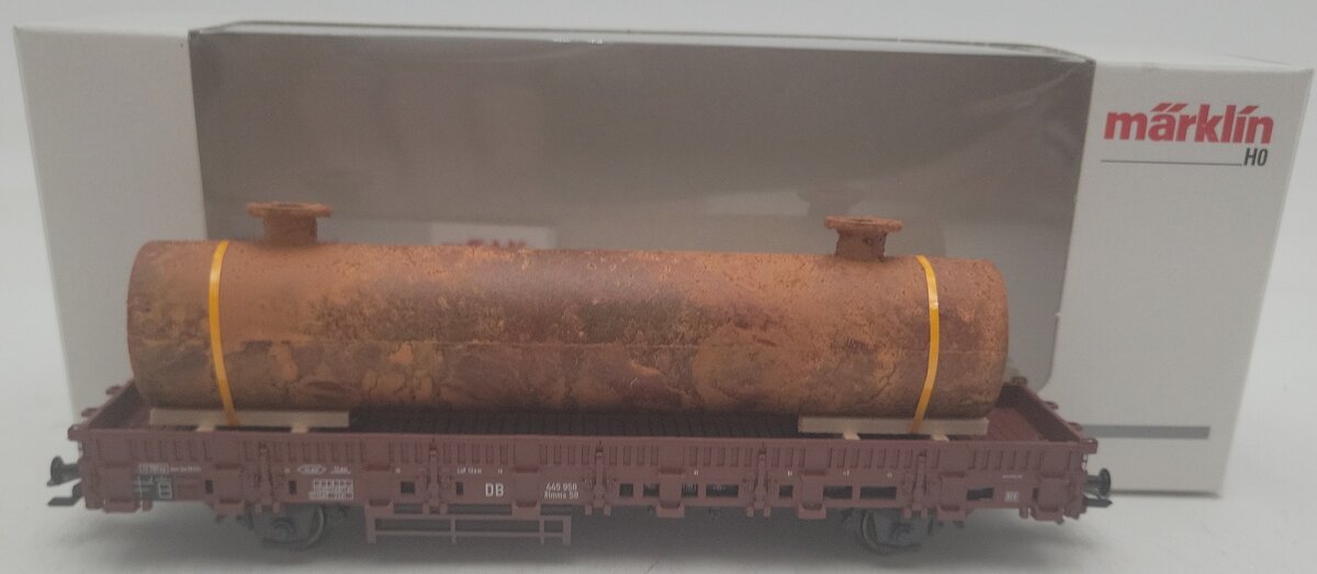 Marklin 46924 HO Eurotrain Rlmms 58 Stake Car LN/Box