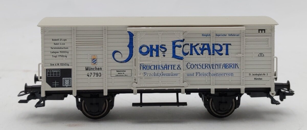 Marklin 94474 HO Scale Munchen Johs Eckart Refrigerator Car #47793 EX/Box