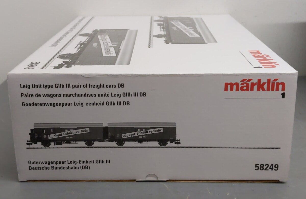 Marklin 58249 G Scale Set of Boxcars #2005 LN/Box