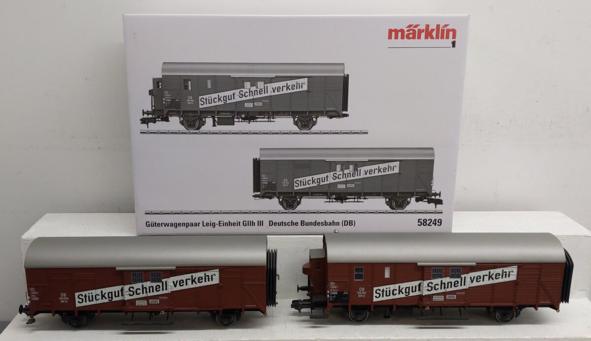 Marklin 58249 G Scale Set of Boxcars #2005 LN/Box
