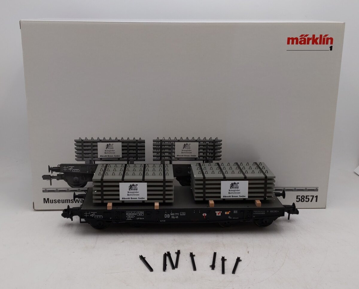 Marklin 58571 1 Gauge Museum Flatcar #960771 LN/Box
