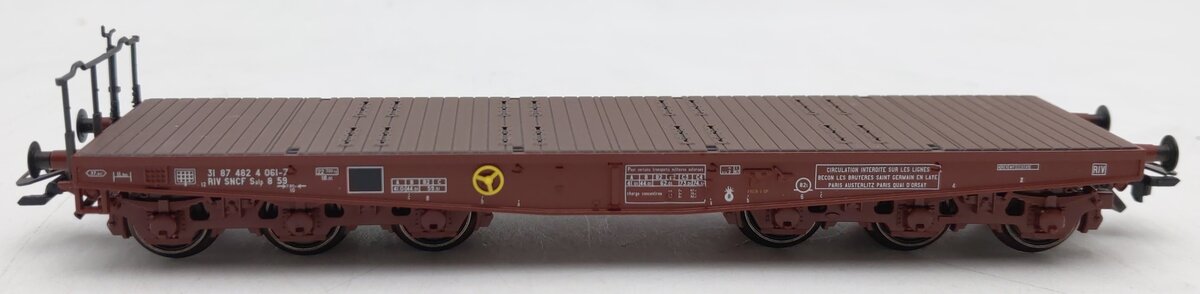 Marklin 4869 HO Scale DB Flat Car with Brakeman's Platform EX/Box