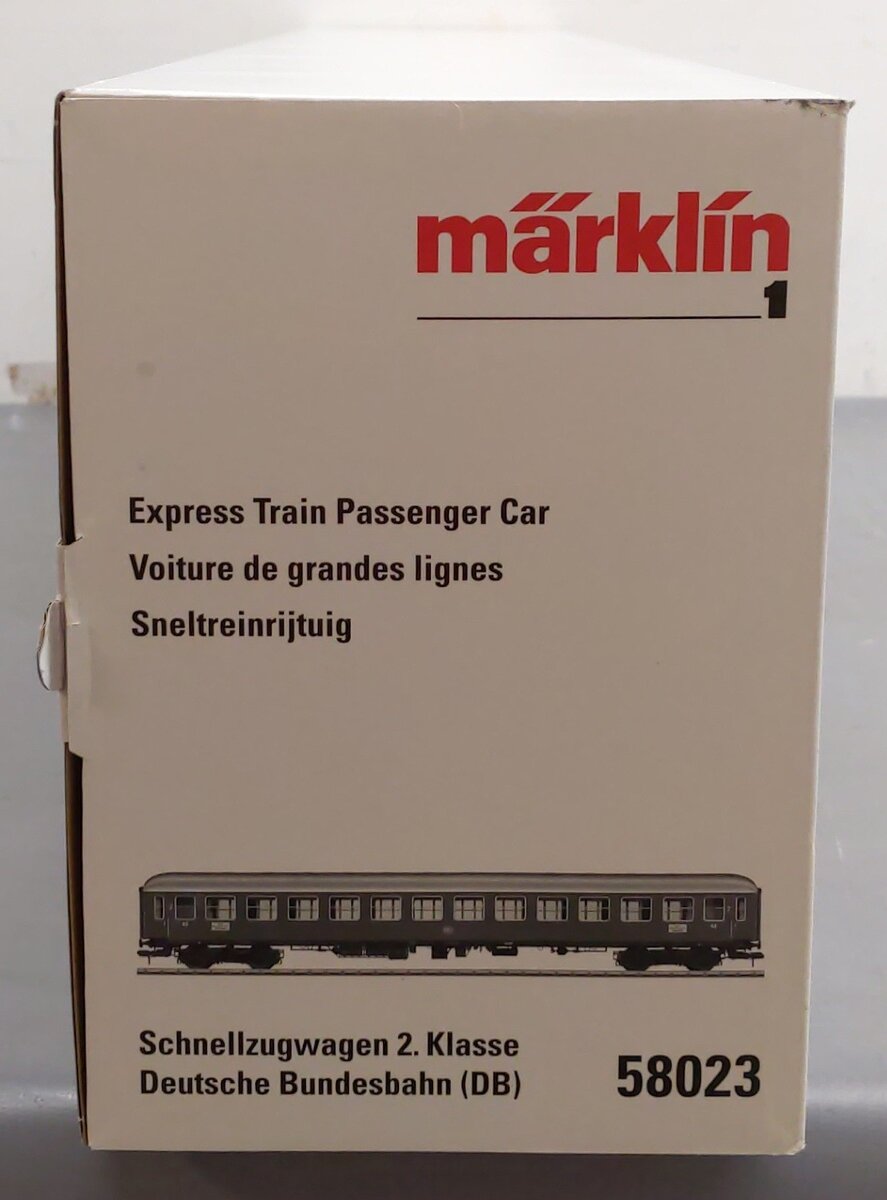 Marklin 58023 1 Gauge DB Type B4üm-61 Express Train 2nd Class Coach Car #19395 EX/Box
