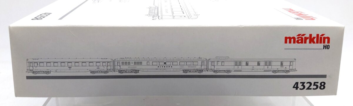 Marklin 43258 HO DRG Berlin-Hamburg Express Train Passenger Cars (Set of 3) EX/Box