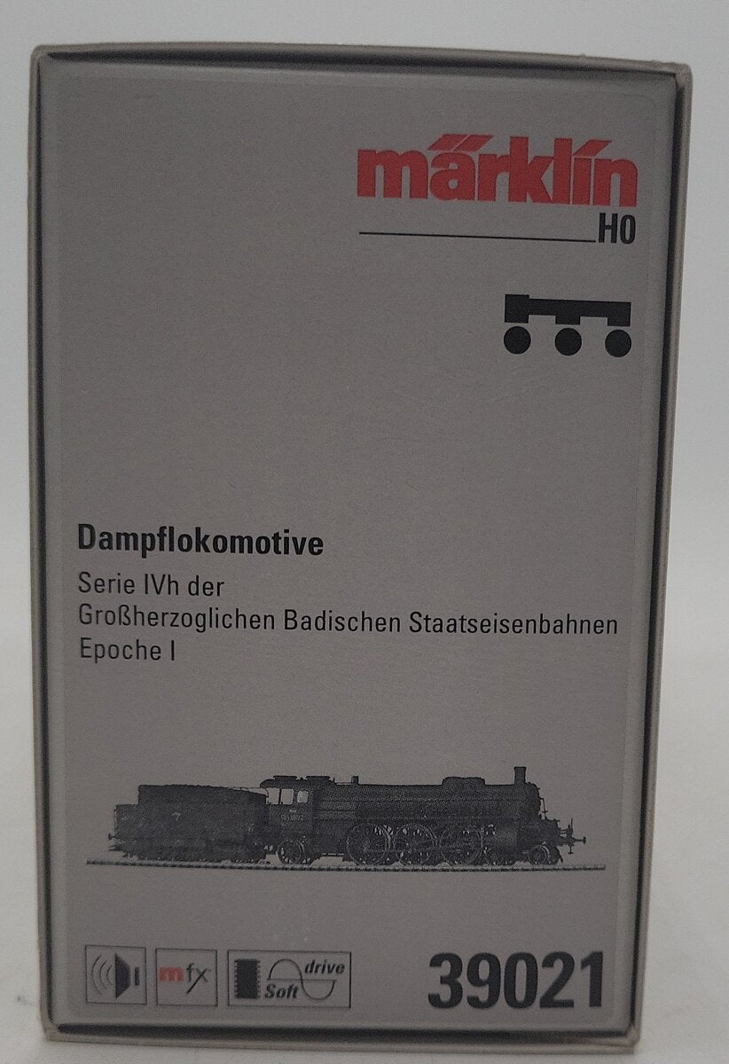 Marklin 39021 HO Scale Steam Locomotive & Tender LN/Box