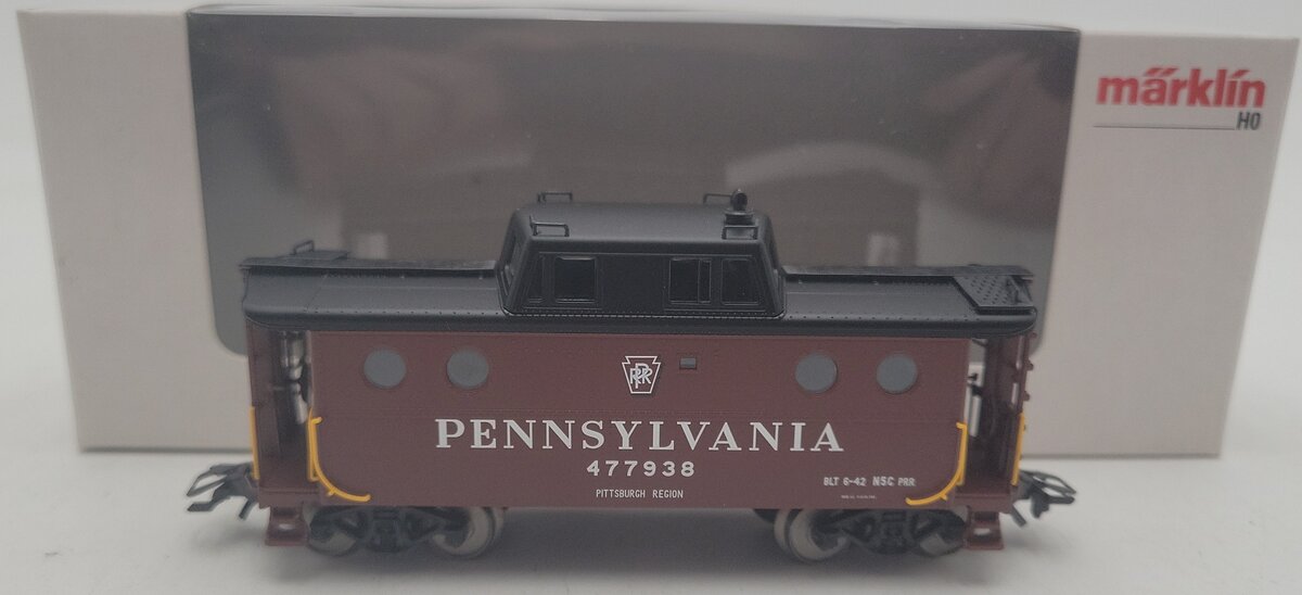 Marklin 45705 HO Scale Pennsylvania Caboose #477938 LN/Box