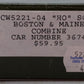 The Bethlehem Car Works BCW5221-04 HO Boston & Maine Combine Passenger Car #3674 EX/Box