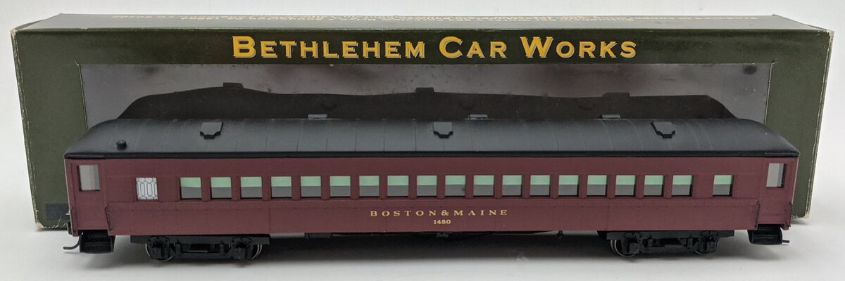 The Bethlehem Car Works BCW5211-02 HO Scale Boston & Maine Passenger Coach #1480 EX/Box