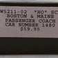 The Bethlehem Car Works BCW5211-02 HO Scale Boston & Maine Passenger Coach #1480 EX/Box