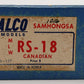 Alco Models D-127 HO Brass M.L.W. RS-18 Diesel Locomotive - unpainted VG/Box