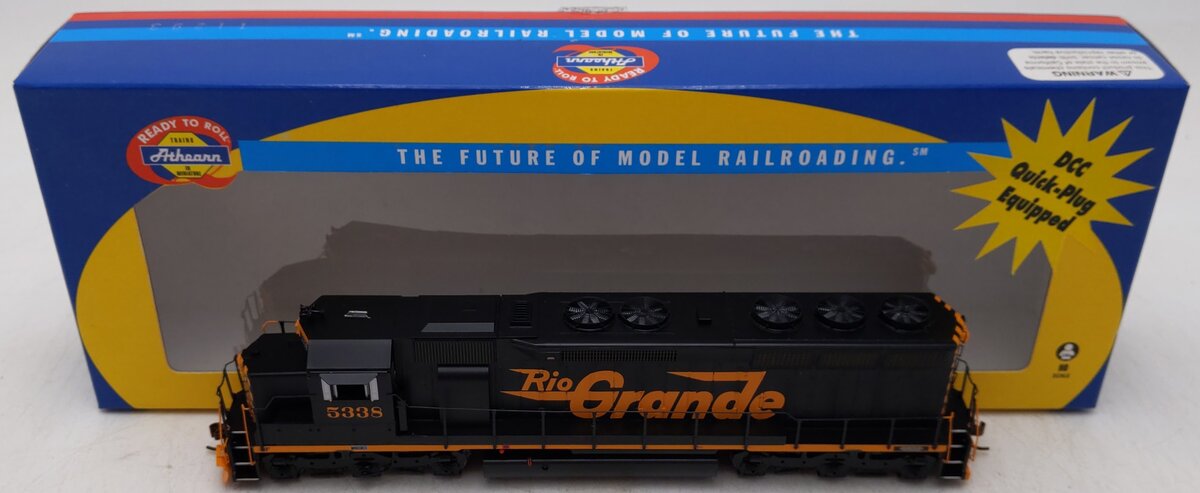 Athearn 98026 HO Scale Rio Grande SD45 Diesel Locomotive #5338 EX/Box