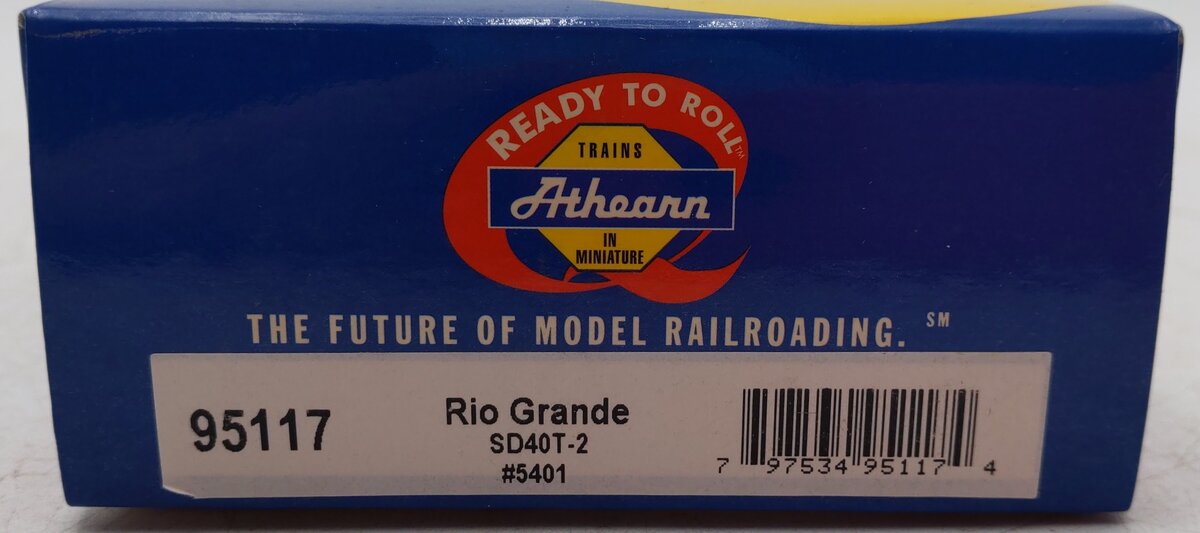 Athearn 95117 HO Rio Grande SD40T-2 Diesel Locomotive #5401 EX/Box
