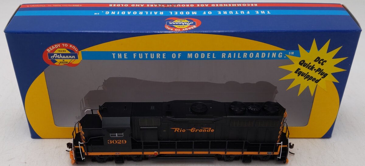 Athearn 96018 HO Denver & Rio Grande Western GP35 Locomotive #3029 w/DCC VG/Box