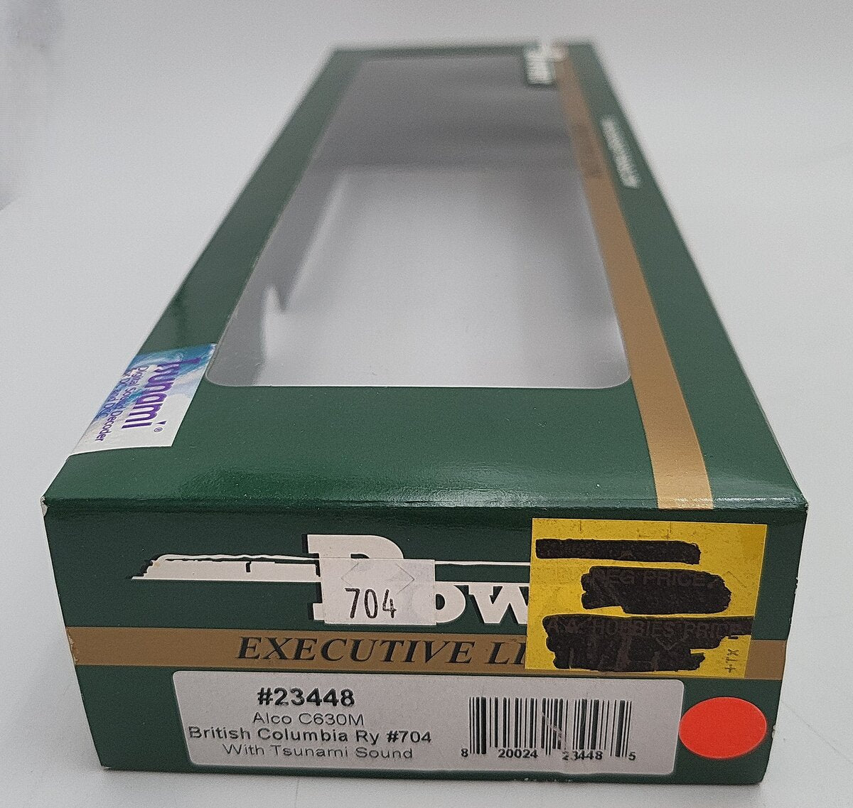 Bowser 23448 HO Scale British Columbia Railway Diesel Locomotive #704 w/ Sound LN/Box