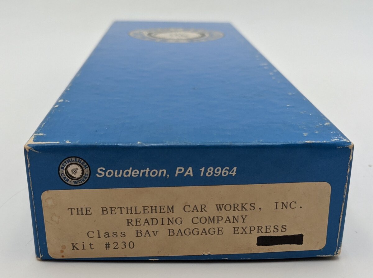 The Bethlehem Car Works 230 HO Reading Co Class Bav Express Baggage Car Kit LN/Box