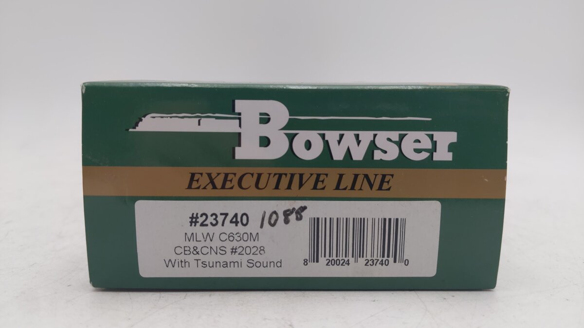 Bowser 23740 HO CB&CNS C-630M Diesel Locomotive with DCC & Sound #2028 EX/Box