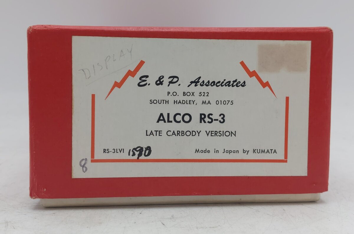E&P Associates HO BRASS Alco RS-3 Diesel Locomotive - Unpainted/Box