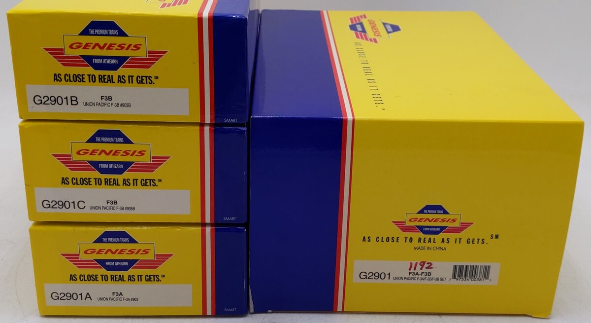 Athearn G2901 HO Scale Union Pacific F3A/F3B/F3B Diesel Locomotive Set EX/Box