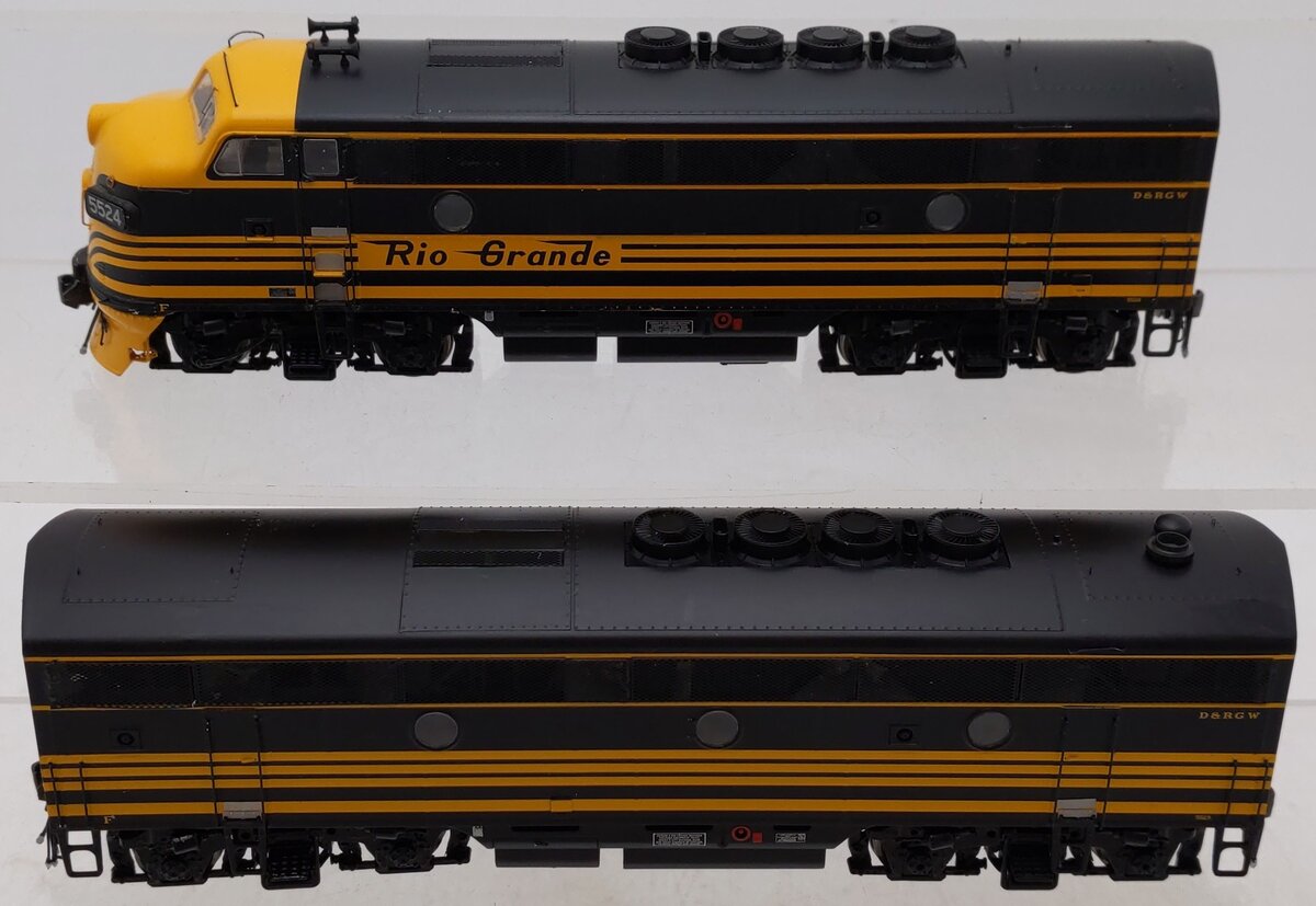 Athearn G22334 HO D&RGW F3 A/B Diesel Locomotive with DCC & Sound #5524, #5523 EX/Box