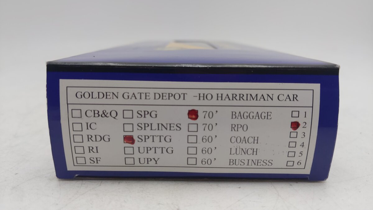 Golden Gate Depot HO Southern Pacific SPG 70' Harriman Baggage Car #6481 EX/Box