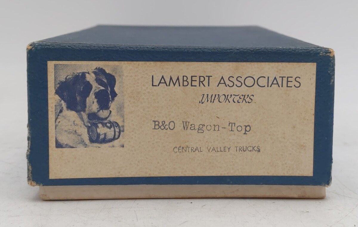 Lambert Associates HO Scale B&O Wagon-Top Boxcar - Painted EX/Box