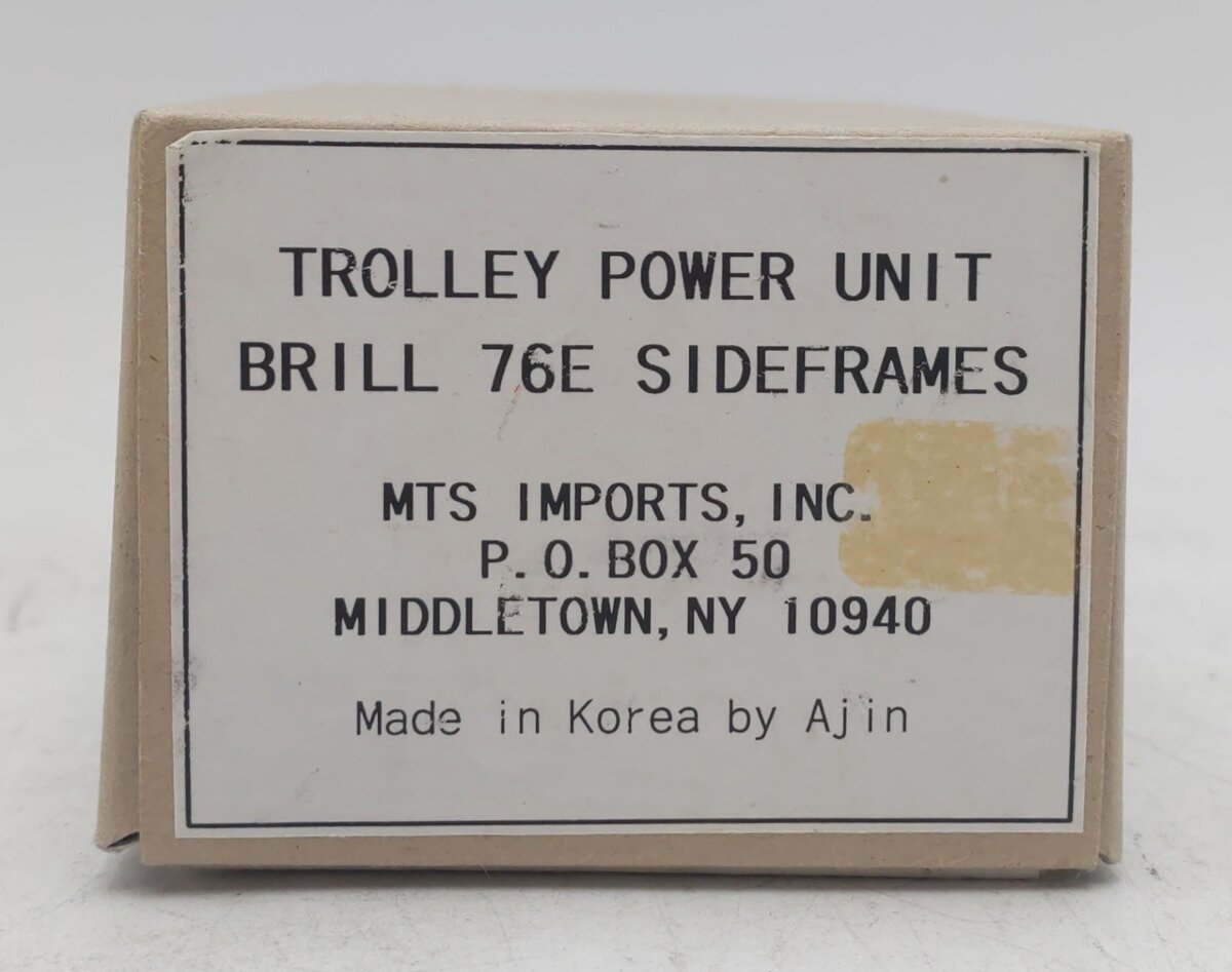 MTS Imports HO Scale Trolley Power Unit - Brill 76E Sideframes MT/Box