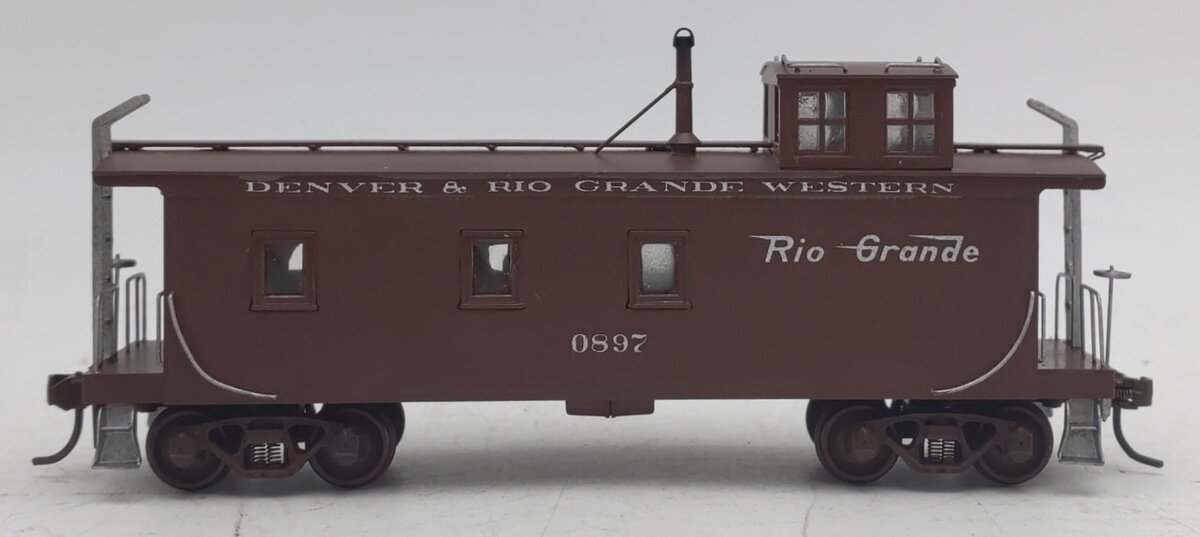 Lambert HO BRASS D&RGW Caboose #0897 - Painted EX/Box
