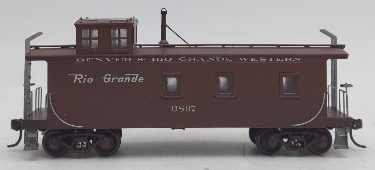Lambert HO BRASS D&RGW Caboose #0897 - Painted EX/Box