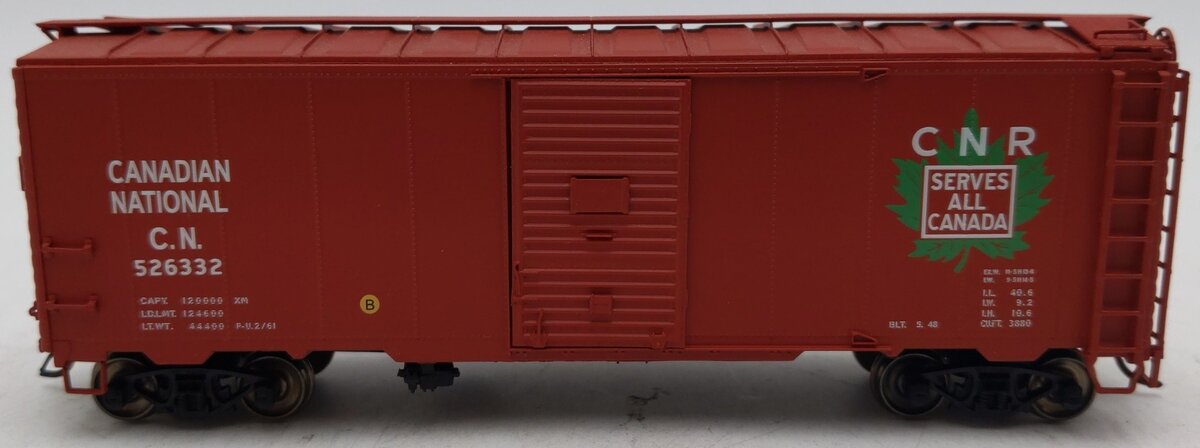 InterMountain 46801-14 HO Scale Canadian National AAR 40' Boxcar #526332 LN/Box
