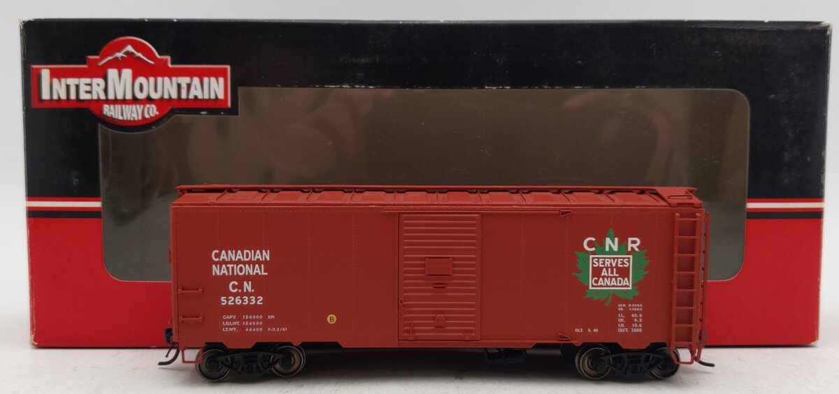 InterMountain 46801-14 HO Scale Canadian National AAR 40' Boxcar #526332 LN/Box
