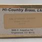 Hi-Country Brass 4719 HO BRASS Plated California Zephyr Dome-Coach Passenger Car EX/Box